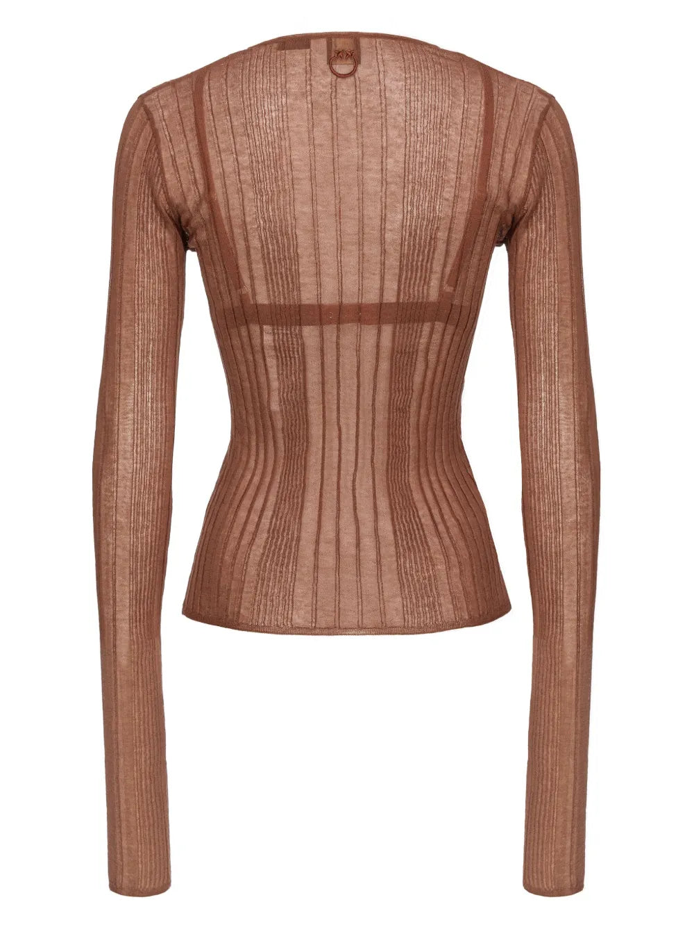 Semi-Sheer Long-Sleeved Top
