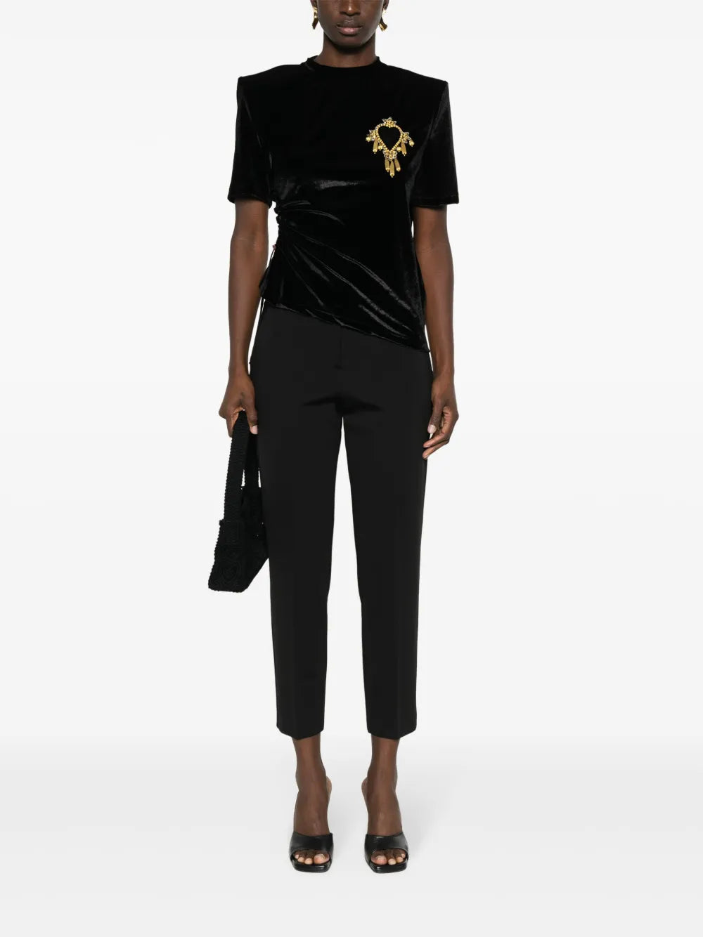 Concealed-Fastening Tapered Trousers