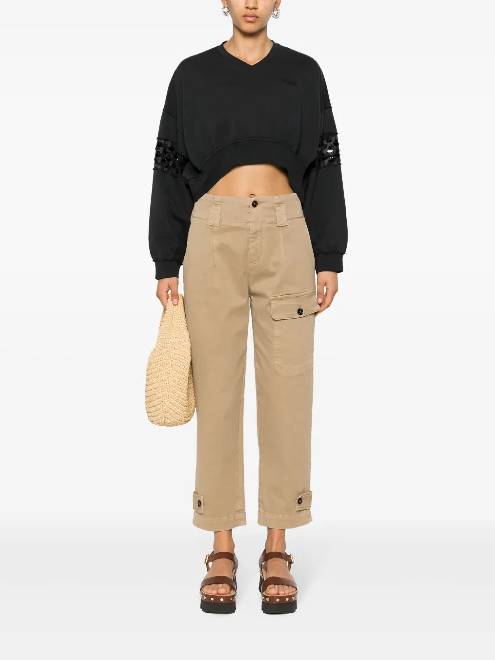Gabardine Tapered Trousers