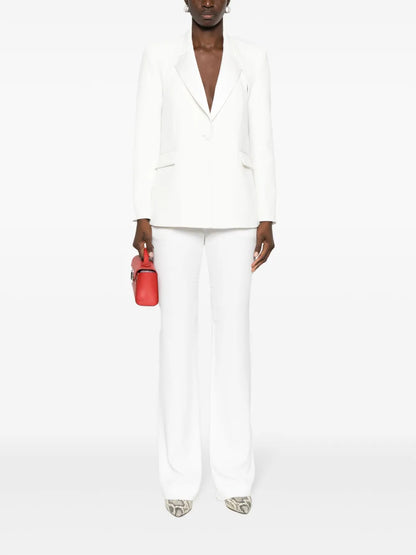Peak-Lapels Single-Breasted Blazer