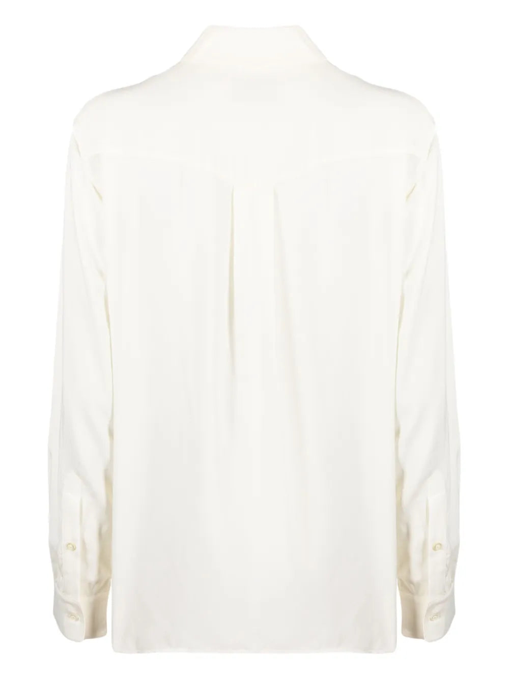 Pointed-Collar Button-Up Shirt