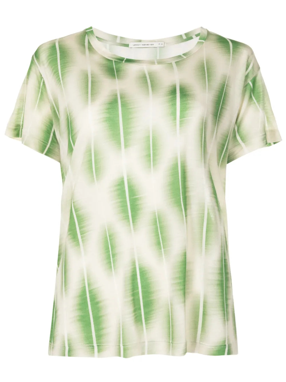 Abstract-Print Round-Neck T-Shirt