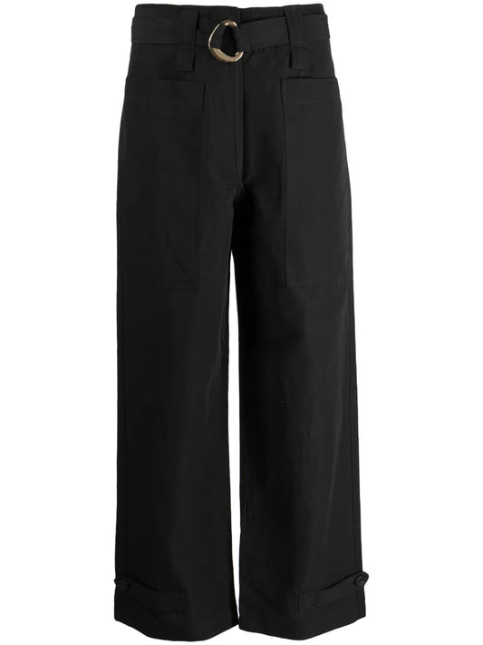 Sabina High-Waist Straight Trousers
