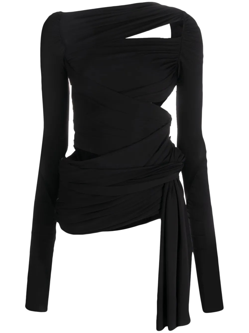Cut-Out Draped Top
