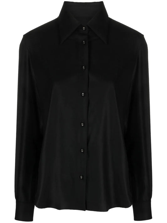 Long-Sleeve Virgin Wool Shirt