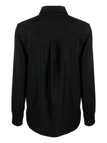 Long-Sleeve Virgin Wool Shirt