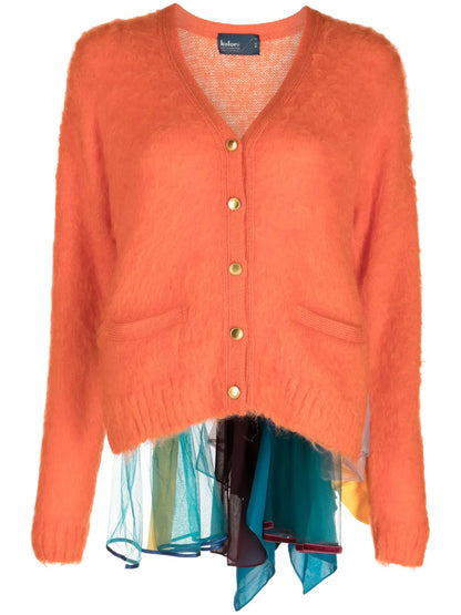 Layered Brushed Cardigan