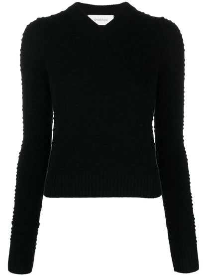Salve Embossed-Embroidered Jumper