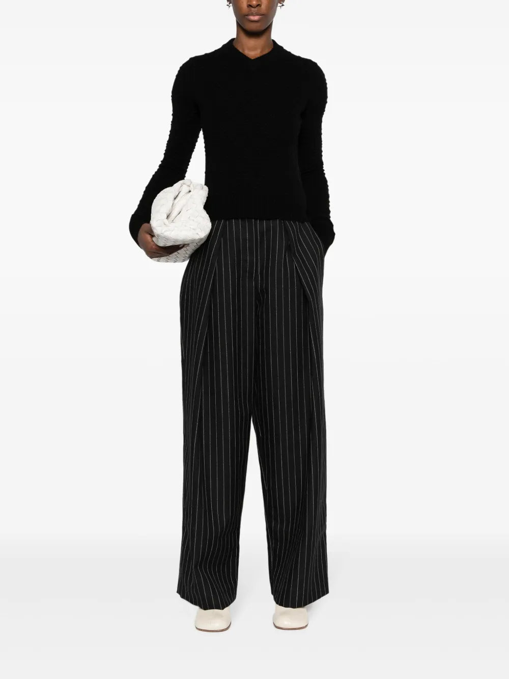 Salve Embossed-Embroidered Jumper