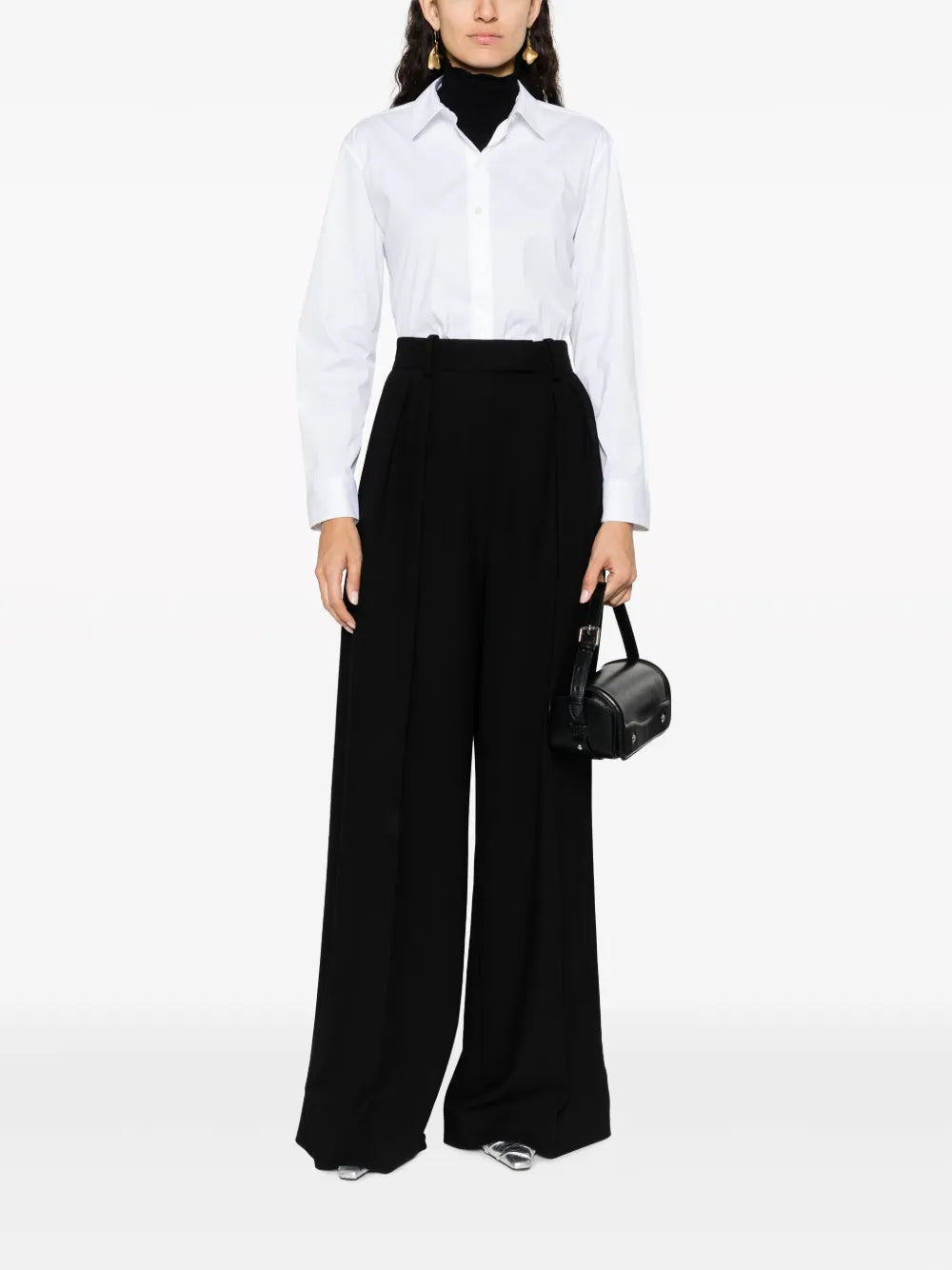Long-Sleeve Cotton-Blend Shirt