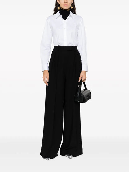 Long-Sleeve Cotton-Blend Shirt