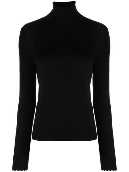 High-Neck Wool Jumper