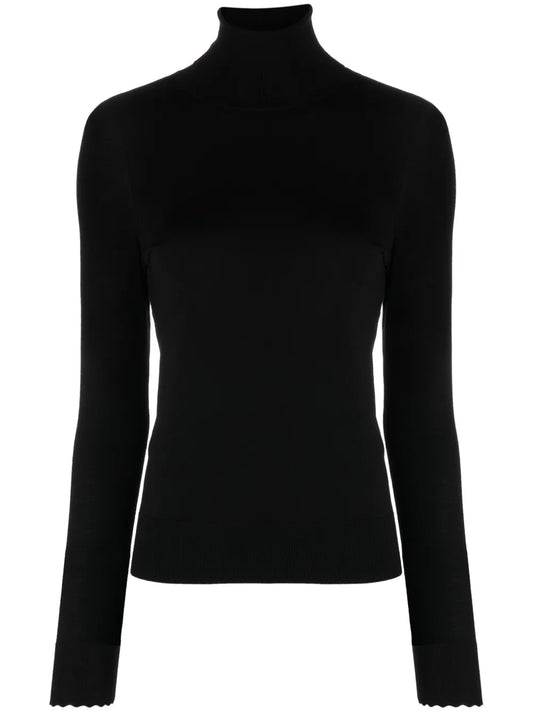 High-Neck Wool Jumper