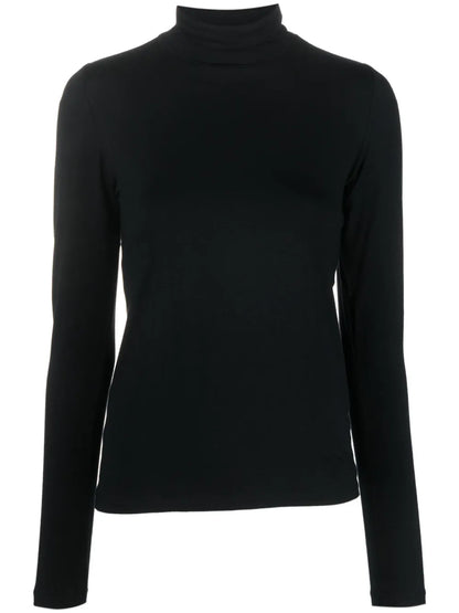 Roll-Neck Long-Sleeve T-Shirt
