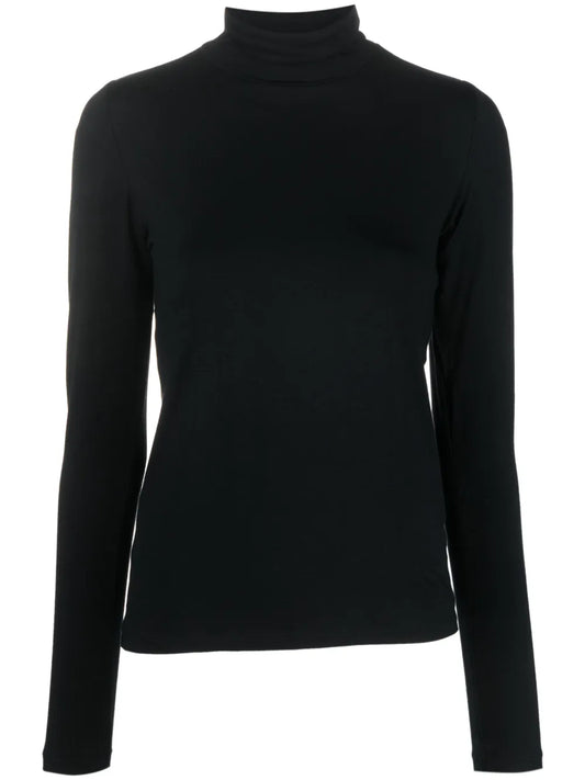 Roll-Neck Long-Sleeve T-Shirt
