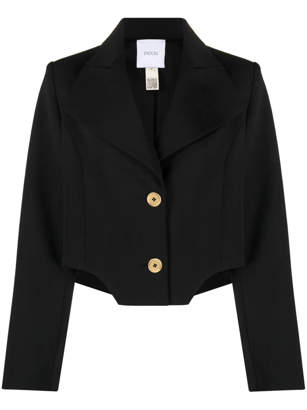 Cropped Virgin Wool-Blend Blazer