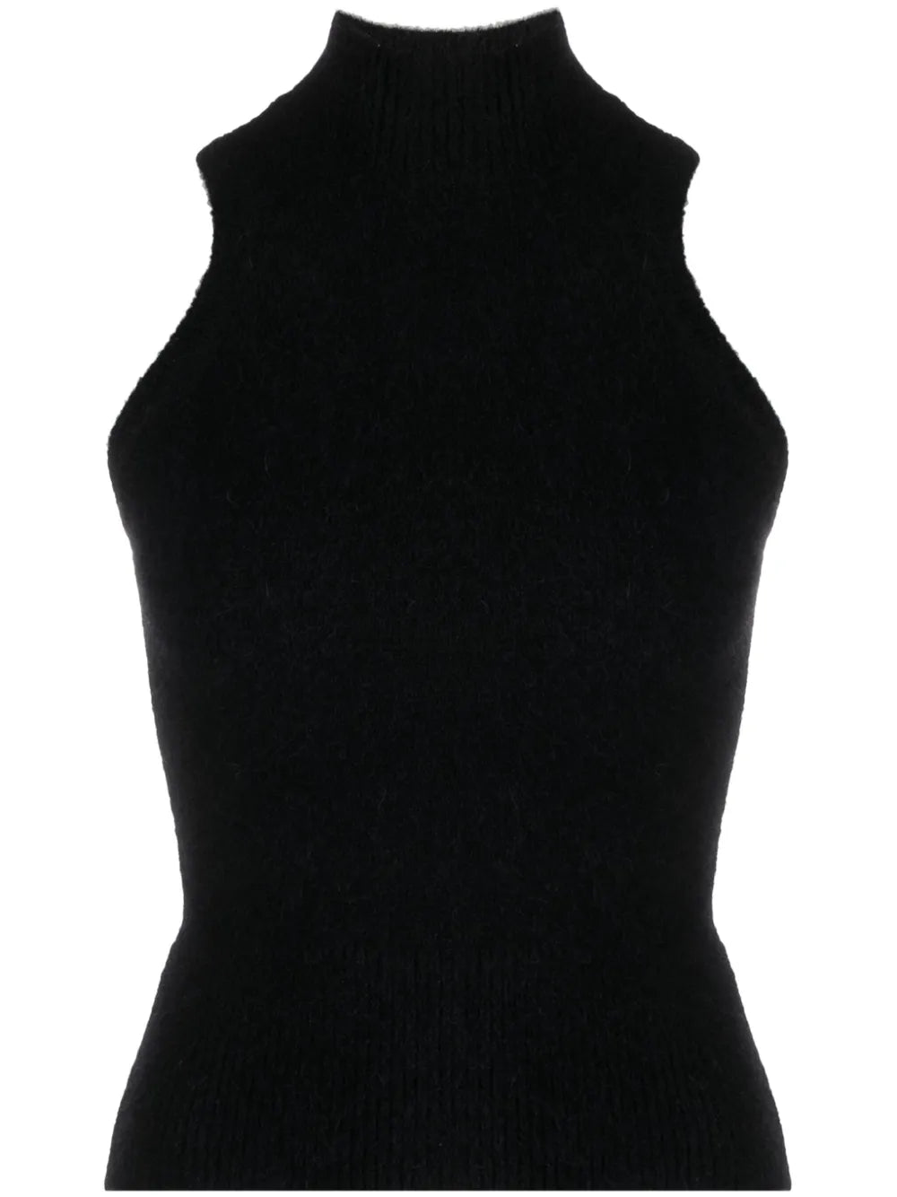 High-Neck Knitted Top