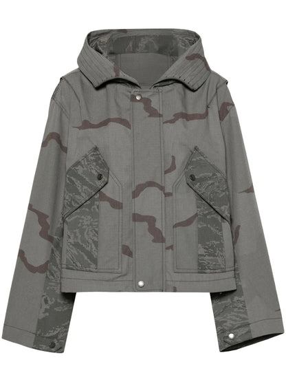 Regenerated Camouflage-Print Jacket