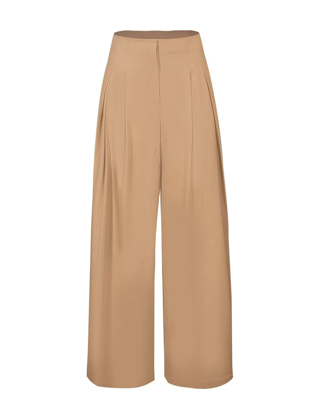 Drew Pleated Wide-Leg Trousers