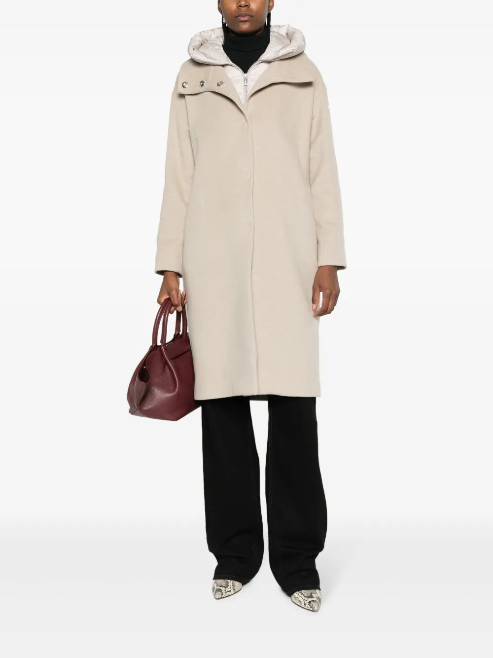 Tressa Hooded Layered Coat