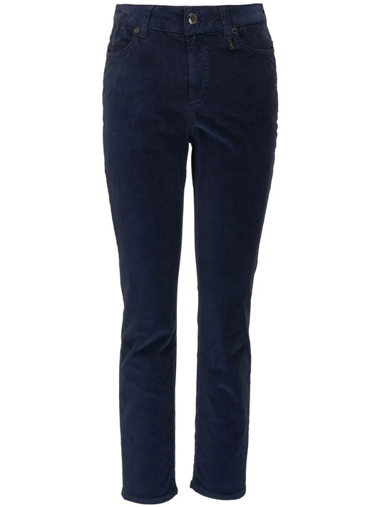 Logo-Appliqué Velvet Trousers