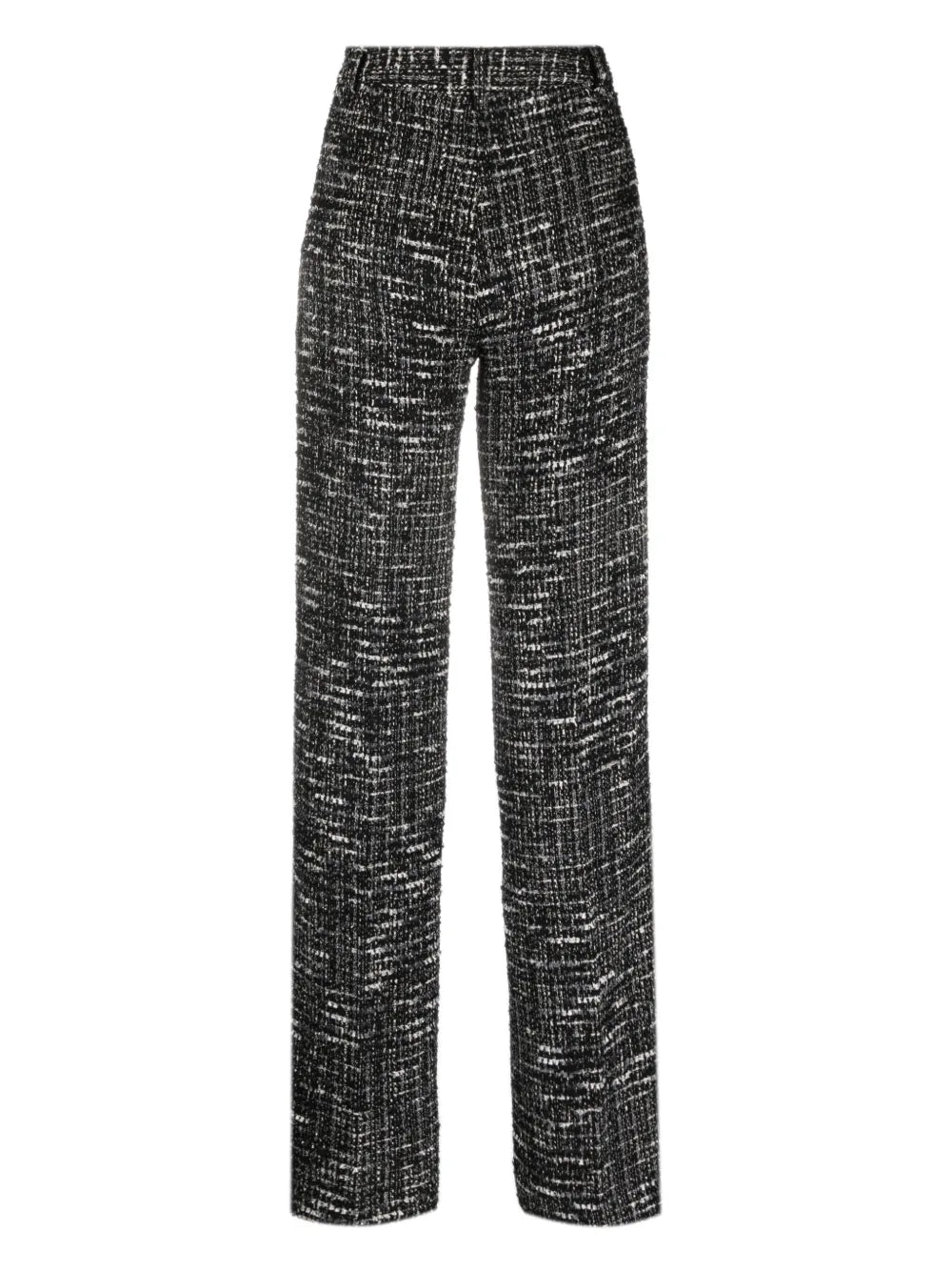 Straight-Leg Tweed Trousers