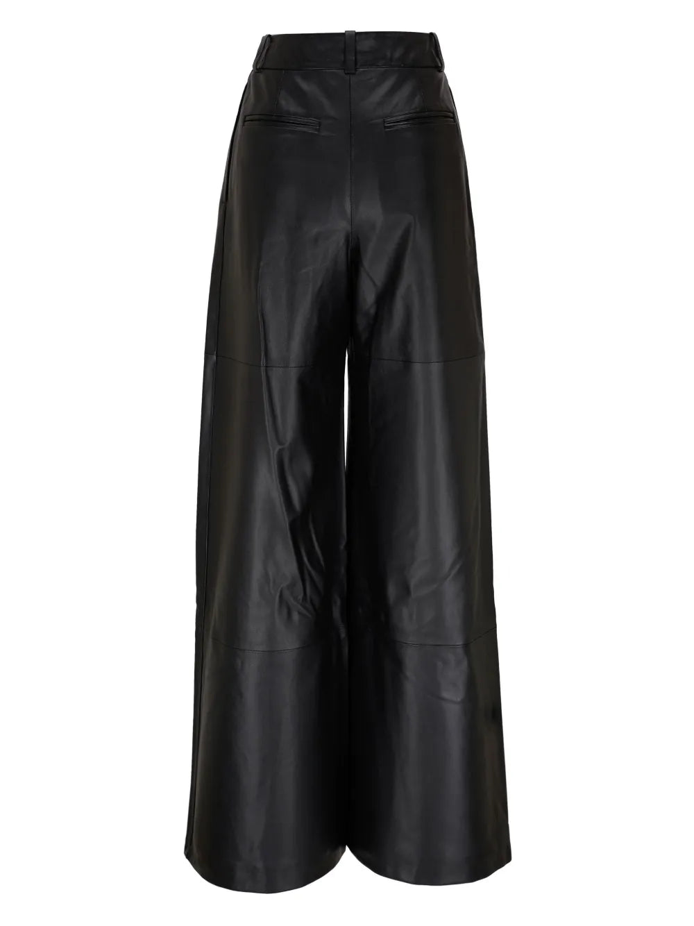 Luminosity Wide-Leg Leather Trousers