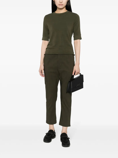 Drawstring Cropped Trousers