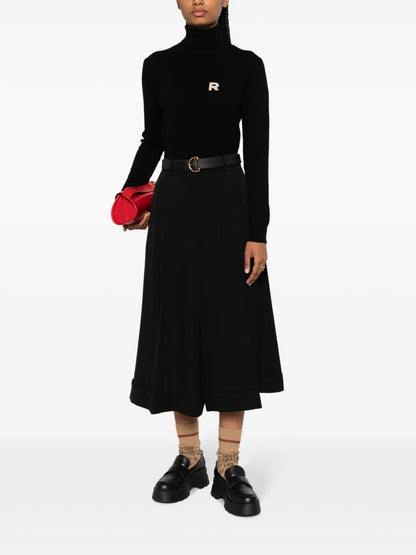 Pleated Wool Culottes