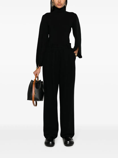 Slit-Sleeved Superfine-Knit Jumper