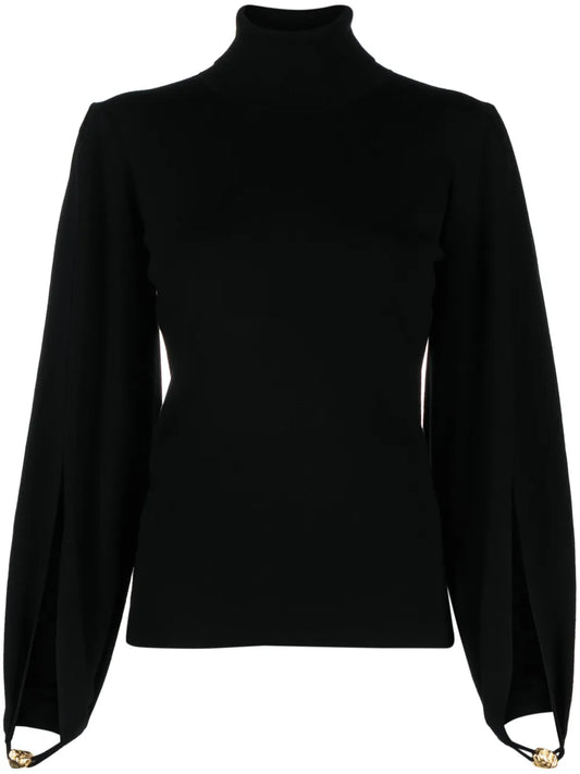 Slit-Sleeved Superfine-Knit Jumper