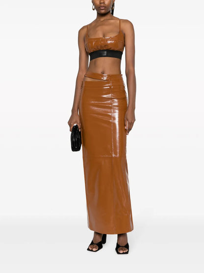 Ararat Patent-Finish Skirt