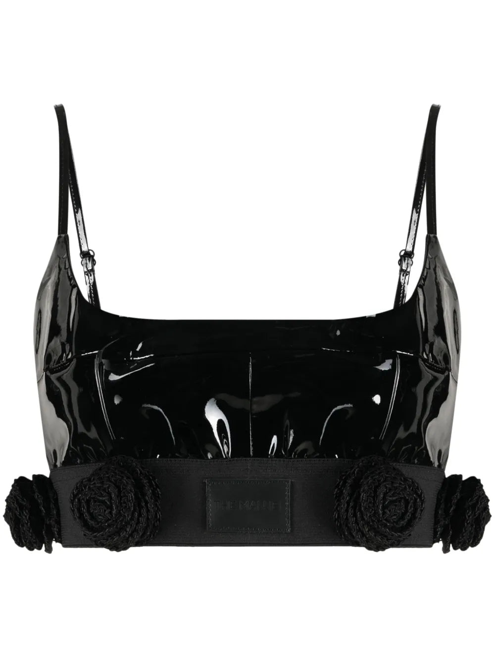 Catalina Cropped Leather Top