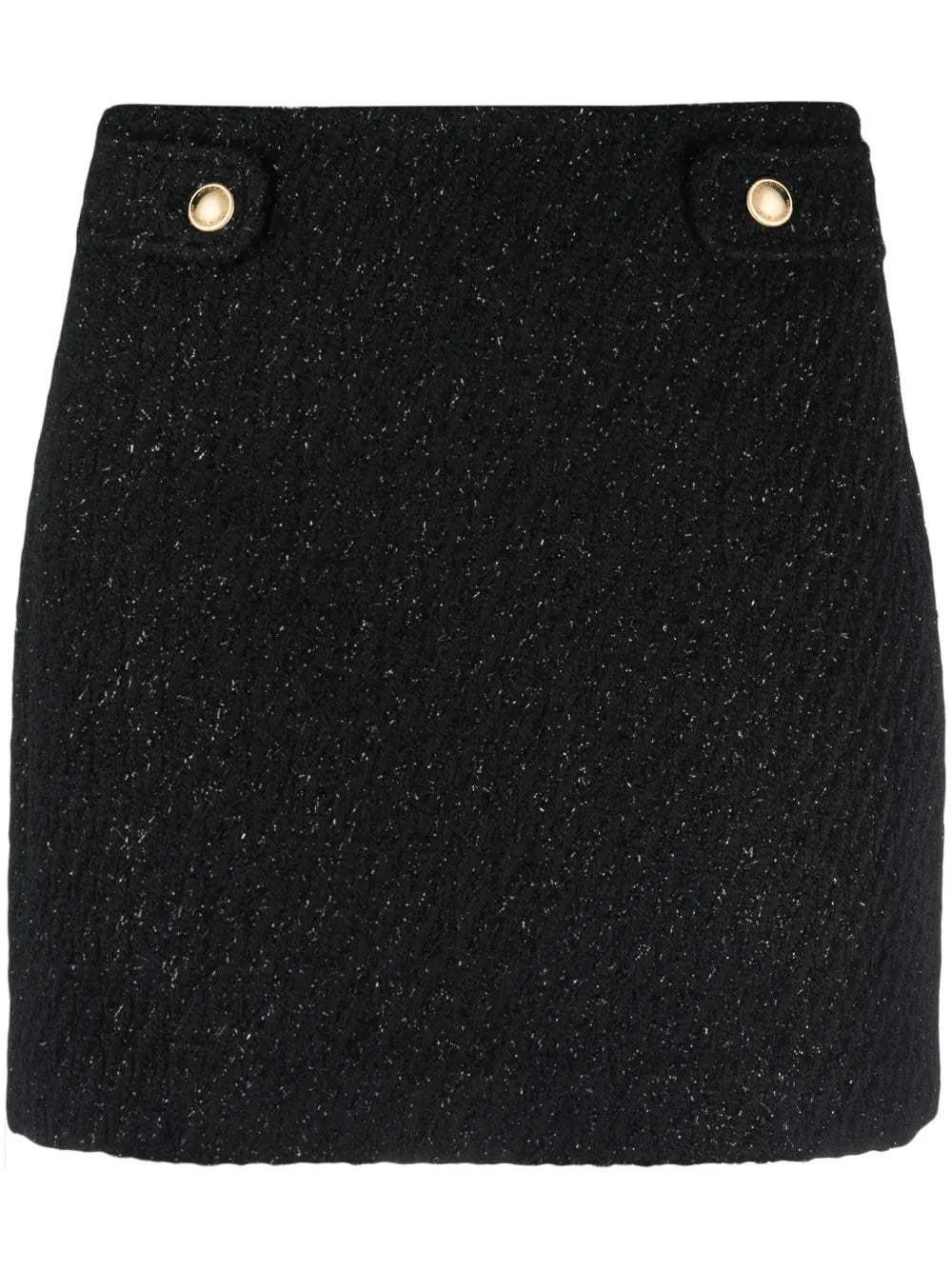 High-Waisted Tweed Mini Skirt