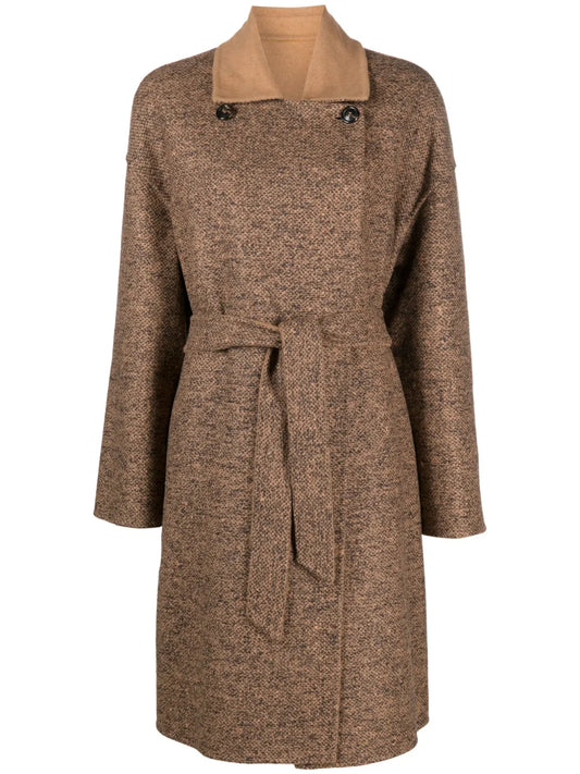 Reversible Camel Hair-Blend Coat