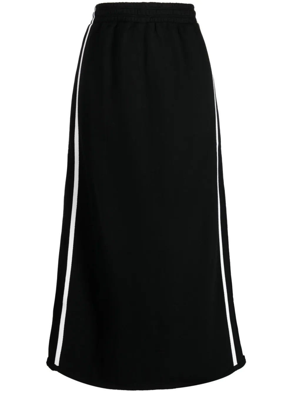 Stripe-Detail Cotton Midi Skirt