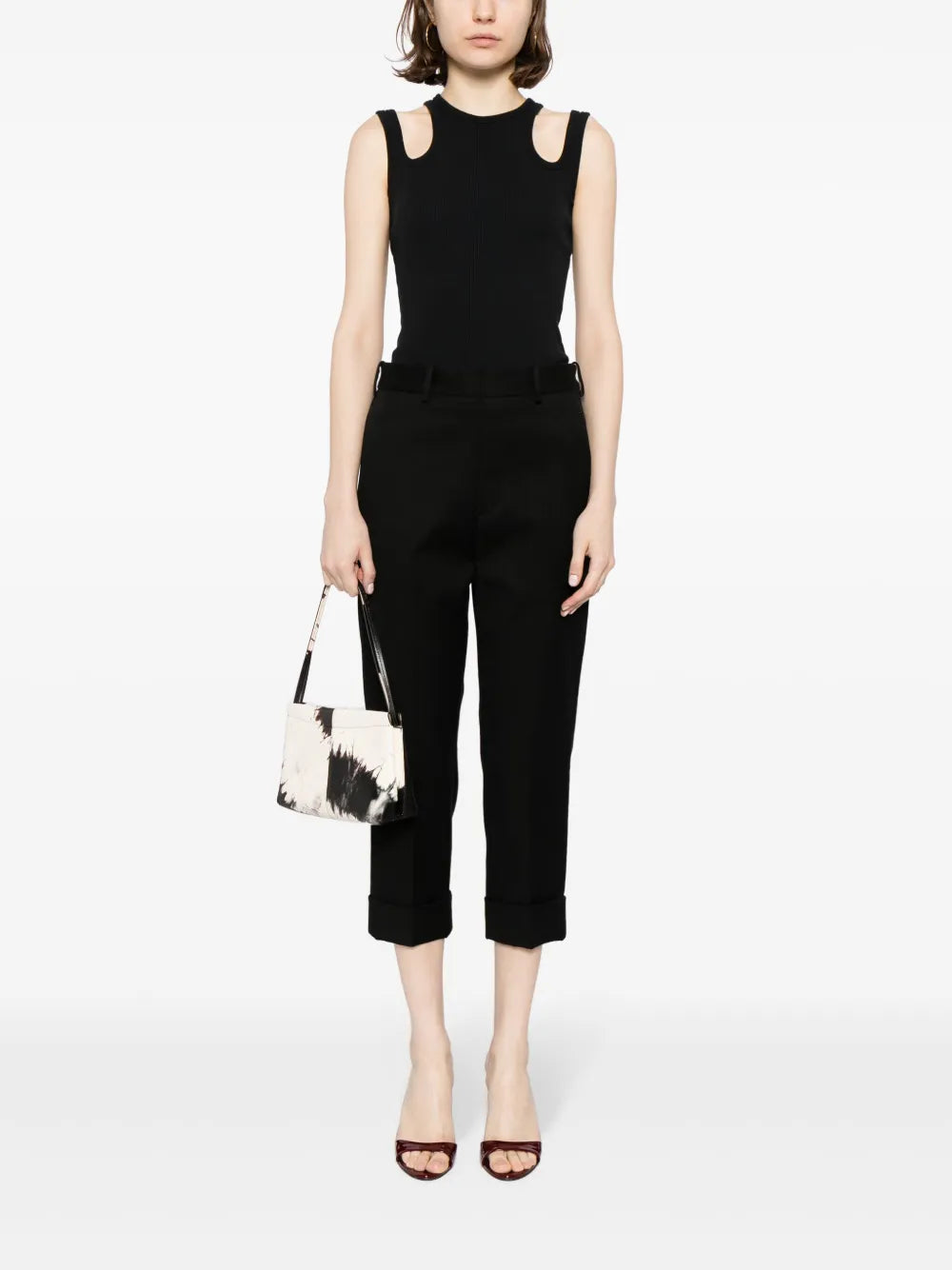 Cropped Tailored Trousers