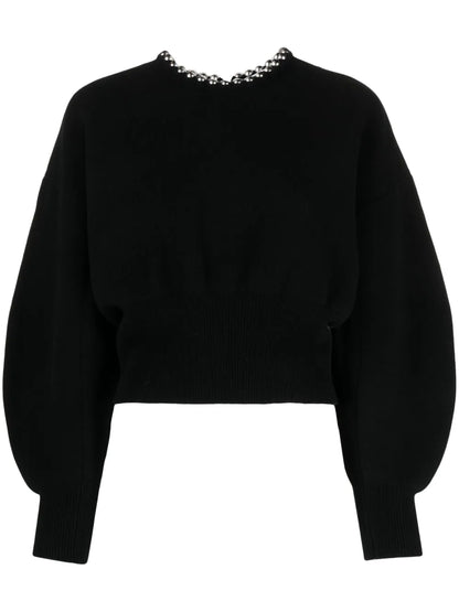 Ball Chain Embellished Jumper