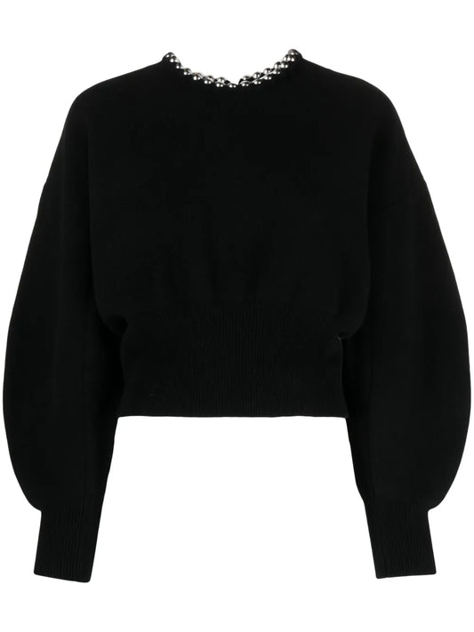 Ball Chain Embellished Jumper
