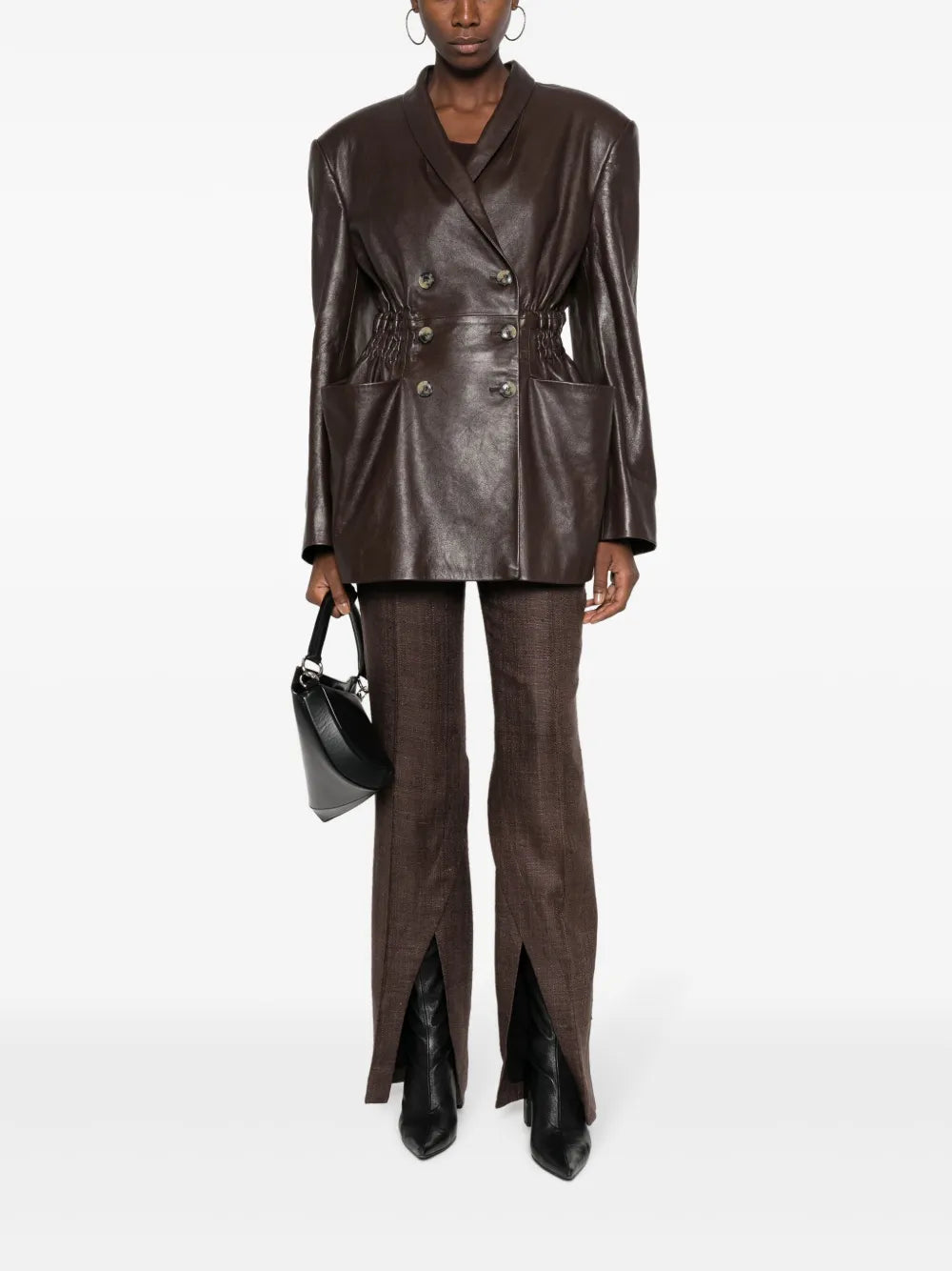 Newport Pleated Flared Trousers