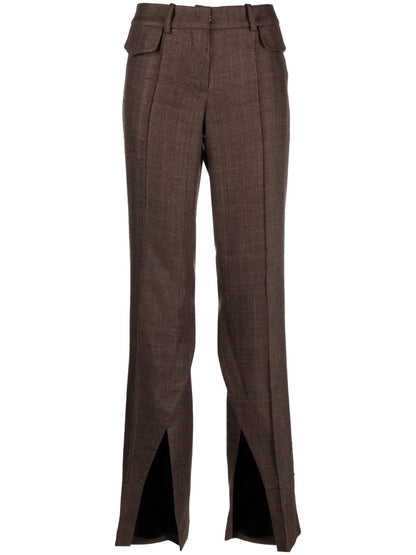 Newport Pleated Flared Trousers
