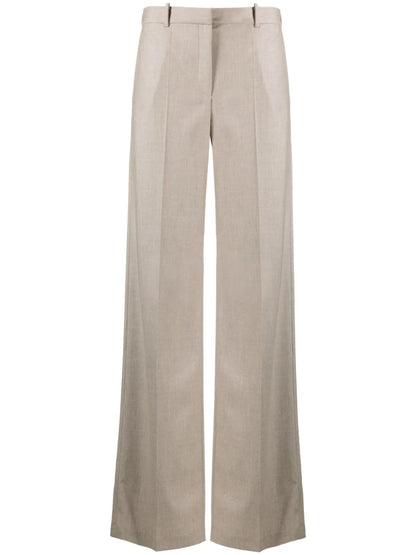 Tailored Wide-Leg Cashmere Trousers