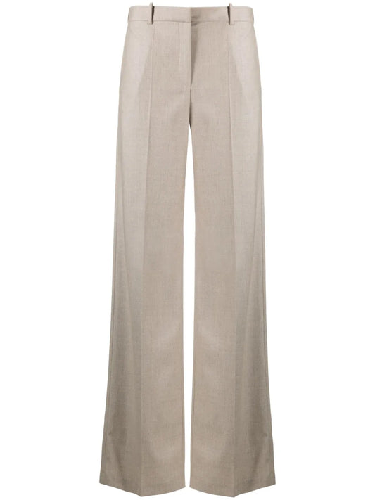 Tailored Wide-Leg Cashmere Trousers