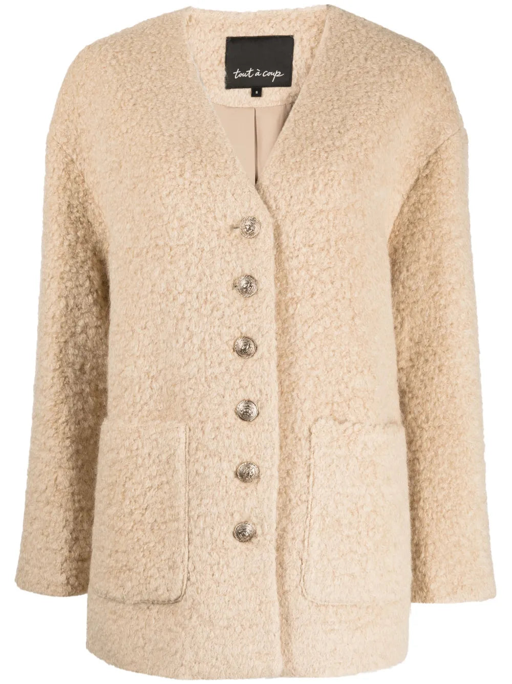 V-Neck Oversized Jacket