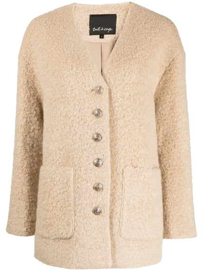 V-Neck Oversized Jacket