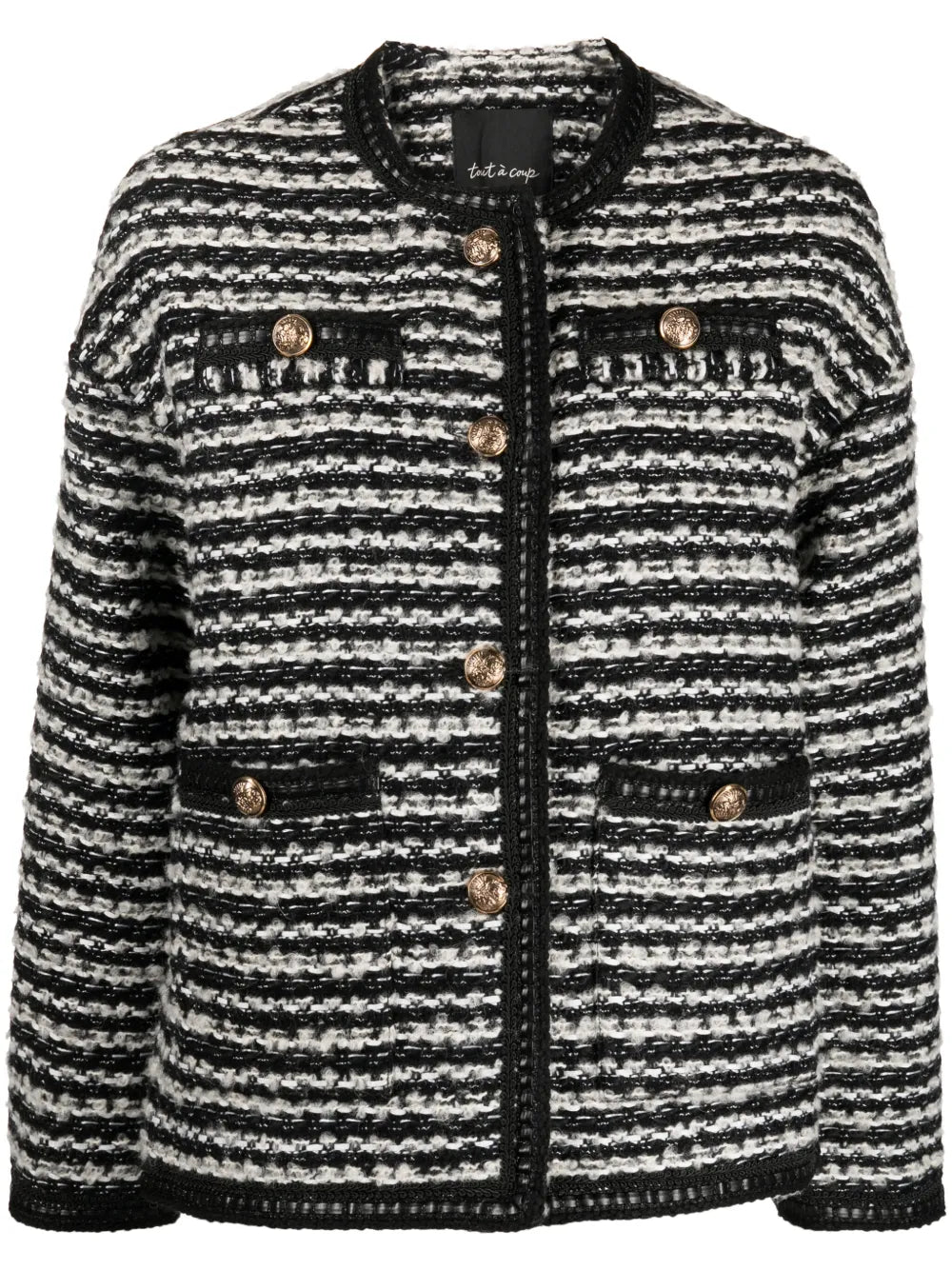 Striped Button-Up Jacket