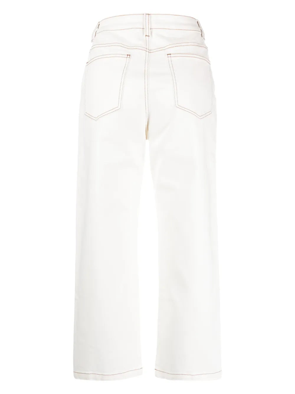 Horsebit-Embellished Mid-Rise Straight-Leg Jeans