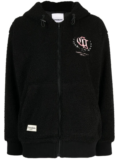 Logo-Embroidered Fleece Hoodie