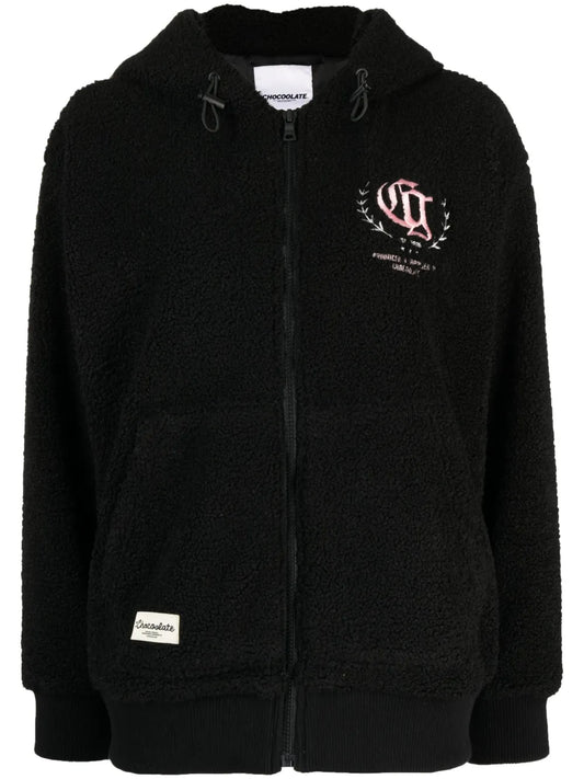 Logo-Embroidered Fleece Hoodie