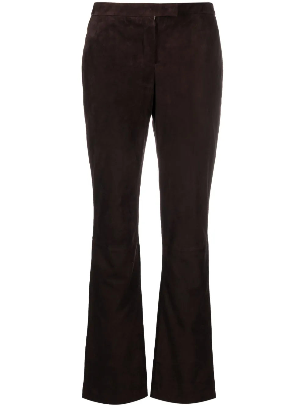 Flared Leather Trousers